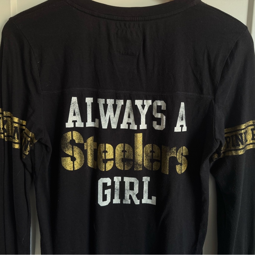 Victoria secret pink always a steelers girl shirt - Picture 3 of 4